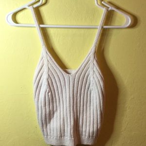 Kendall & Kylie sweater tank crop top